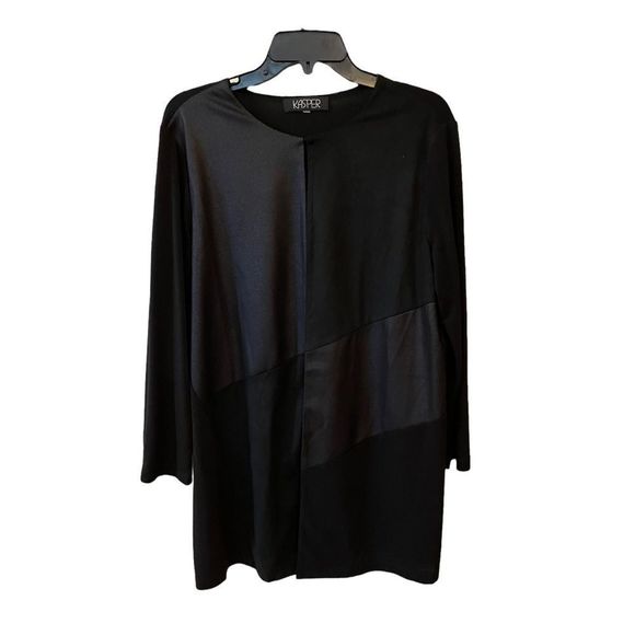 Kasper Patchwork Faux Leather Suede Over Jacket‎ - Picture 1 of 9